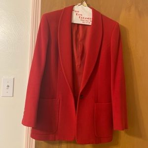 Vintage Saks Fifth Ave Red Blazer